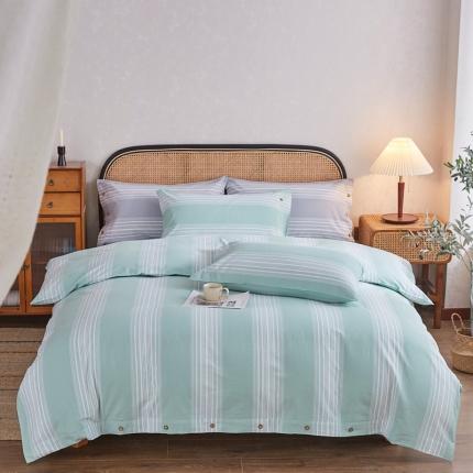 91家纺网 家纺一手货源 找家纺 （总）棉乐町 2025新款老粗布21支纯棉全棉四件套