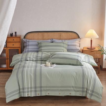 91家纺网 家纺一手货源 找家纺 （总）棉乐町 2025新款老粗布32支精梳棉全棉纯棉四件套