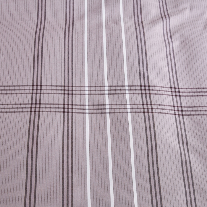 91家纺网 家纺一手货源 找家纺 棉乐町 2025新款32支精梳棉老粗布四件套 大格-咖