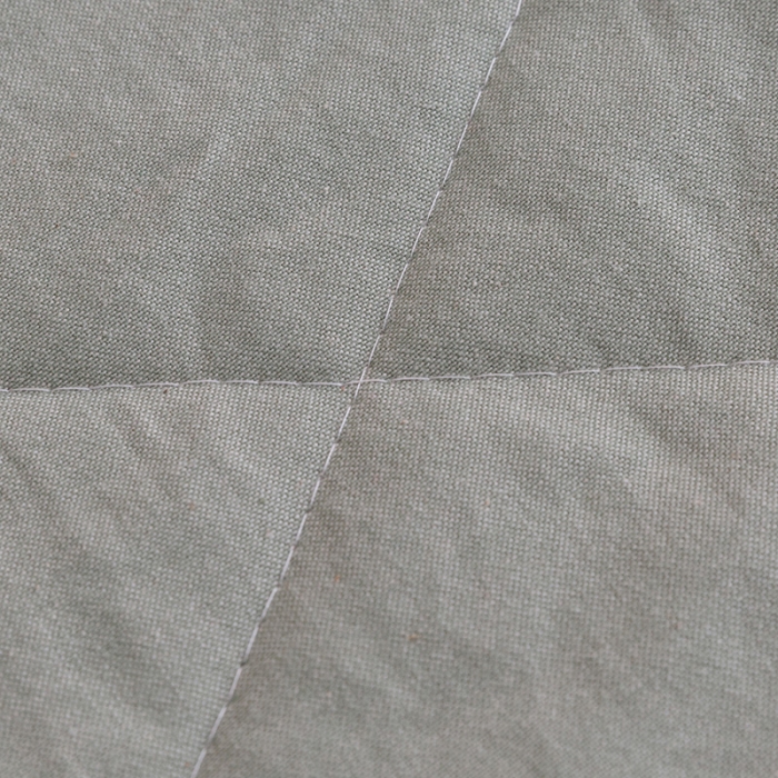 91家纺网 家纺一手货源 找家纺 棉乐町 2025新款全棉老粗布棉花夏被 复古盘扣-绿