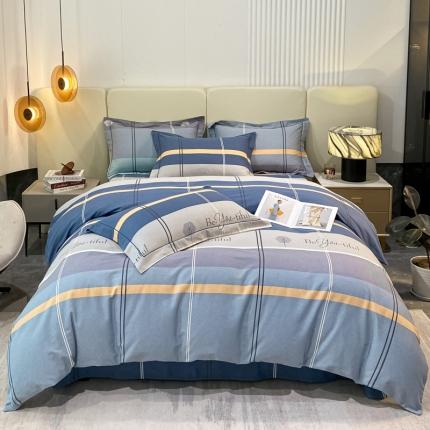 91家纺网 家纺一手货源 找家纺 （总）莱通 新款喷气磨毛床笠款四件套