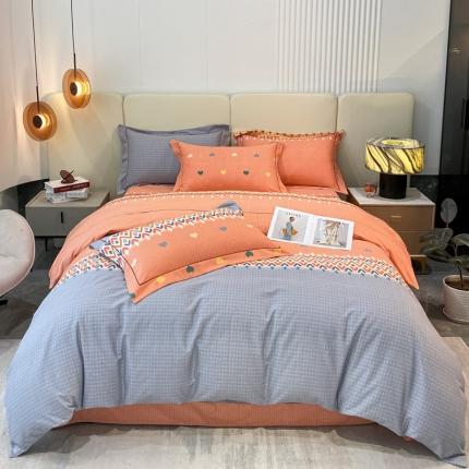 91家纺网 家纺一手货源 找家纺 （总）莱通 新款喷气磨毛床笠款四件套