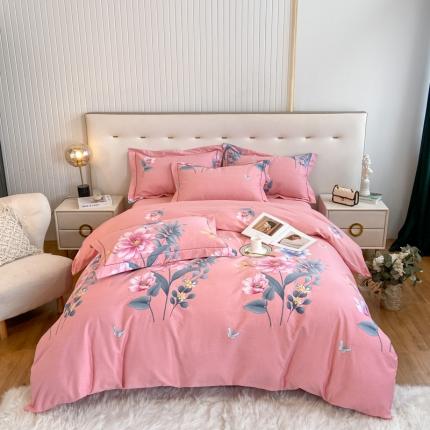 91家纺网 家纺一手货源 找家纺 （总）莱通 新款喷气磨毛床笠款四件套