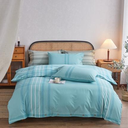 91家纺网 家纺一手货源 找家纺 （总）首爱家纺 2025新款老粗布32支精梳棉全棉纯棉四件套