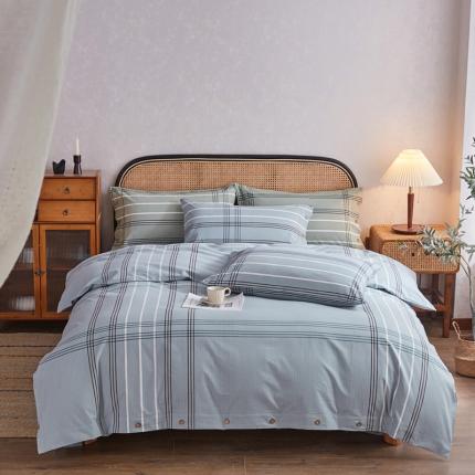 91家纺网 家纺一手货源 找家纺 （总）首爱家纺 2025新款老粗布32支精梳棉全棉纯棉四件套