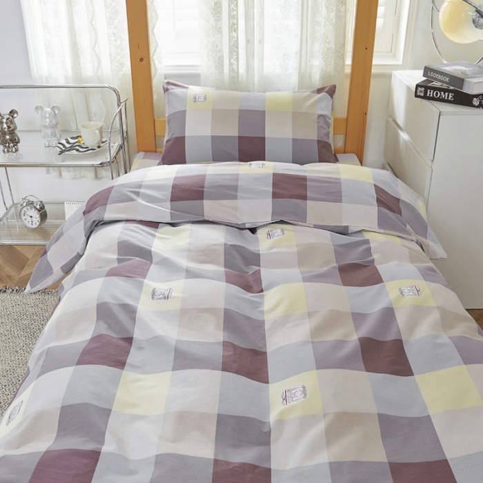 91家纺网 家纺一手货源 找家纺 首爱家纺 2025新款加厚全棉学生三件套 时尚格调