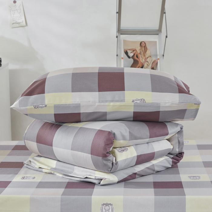 91家纺网 家纺一手货源 找家纺 首爱家纺 2025新款加厚全棉学生三件套 时尚格调