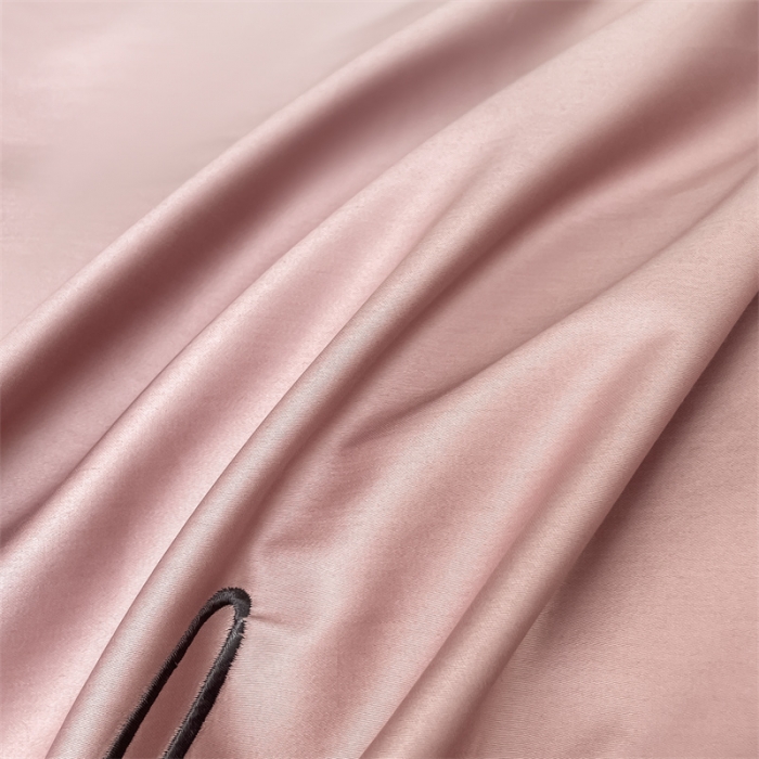 91家纺网 家纺一手货源 找家纺 慕色 2023新款60支长绒棉轻奢刺绣四件套 轻奢-豆沙+深灰