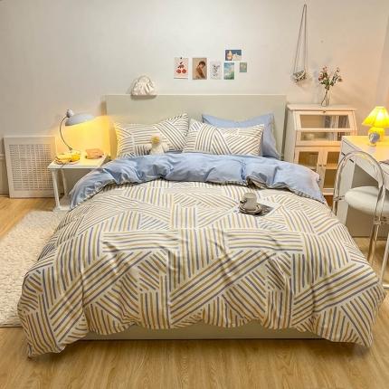 91家纺网 家纺一手货源 找家纺 芊寻家居 2024新款全棉印花13372单被套 印象派