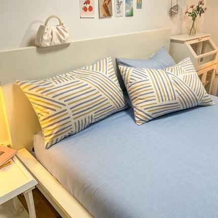 91家纺网 家纺一手货源 找家纺 芊寻 2024新款全棉13372单品枕套 印象派