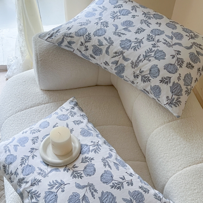 91家纺网 家纺一手货源 找家纺 星巴k 2023新款全棉13372花卉印花简约卡通款多规格四件套半拿铁