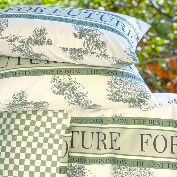 91家纺网 家纺一手货源 找家纺 星巴k家纺2023新款全棉13372花卉印花简约卡通款多规格四件套森语