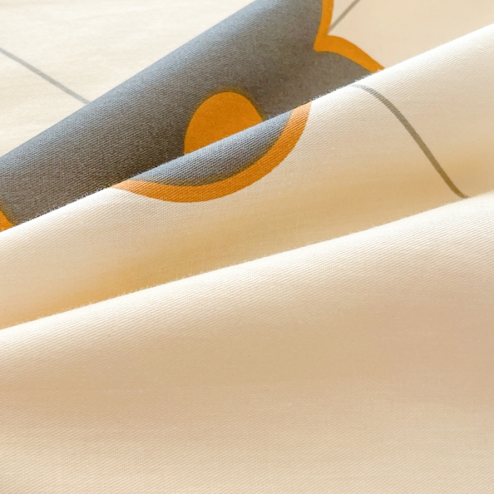 91家纺网 家纺一手货源 找家纺 星巴k 2023新款全棉13372花卉印花简约卡通款多规格四件套四叶草