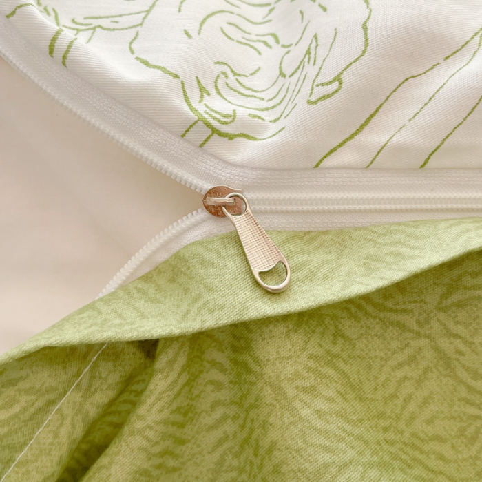 91家纺网 家纺一手货源 找家纺 星巴k家纺2023新款全棉13372花卉印花简约卡通款多规格四件套晚风