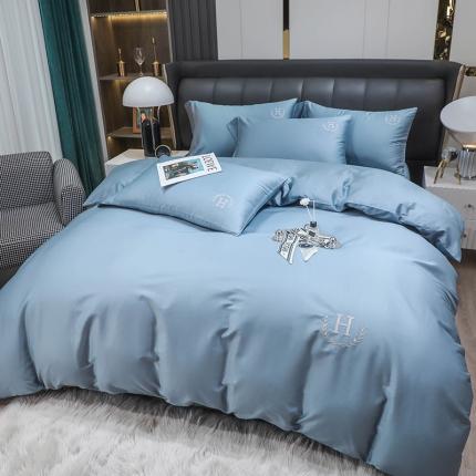 N先生 2024新款60长绒棉巴洛克系列四件套 海青