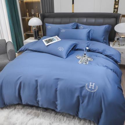 N先生 2024新款60长绒棉巴洛克系列四件套 幸运兰