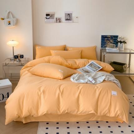 91家纺网 家纺一手货源 找家纺 蓝邻 2024新款全棉全棉色织水洗棉单被套 小雏菊