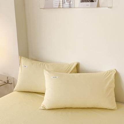 91家纺网 家纺一手货源 找家纺 (总)蓝邻 2024新款全棉色织水洗棉单枕套