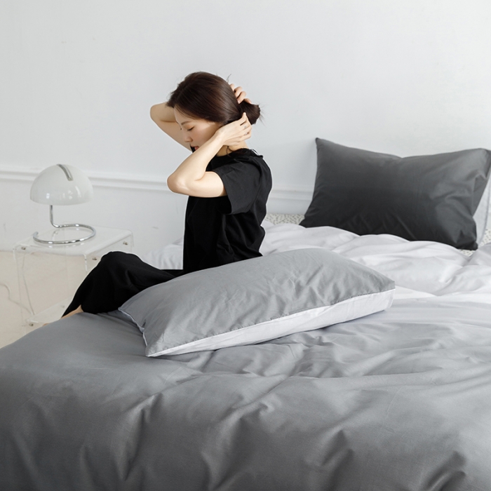 91家纺网 家纺一手货源 找家纺 雅居纺 2023新款13070全棉渐变色四件套 冰岛