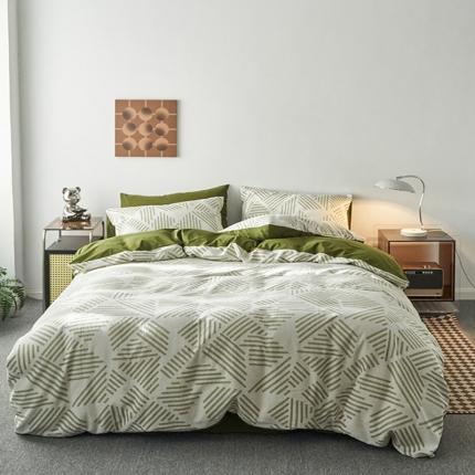 91家纺网 家纺一手货源 找家纺 (总) 雅居纺 2023新款全棉三层纱提花四件套