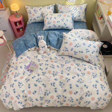 91家纺网 家纺一手货源 找家纺 (总) 雅居纺 2023新款全棉13070小清新四件套