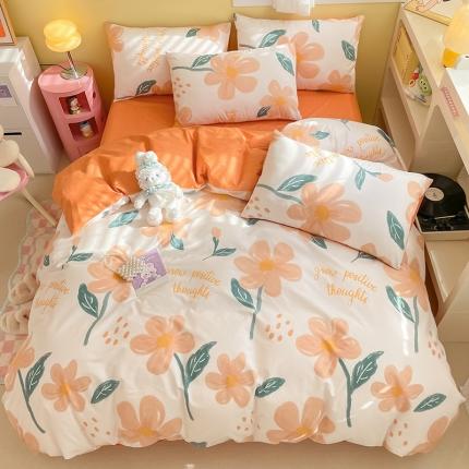 91家纺网 家纺一手货源 找家纺 (总) 雅居纺 2023新款全棉13070小清新四件套