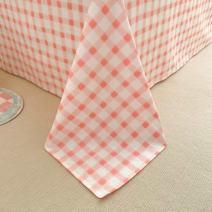 91家纺网 家纺一手货源 找家纺 雅居纺 2023新款全棉13070小清新四件套 草莓兔