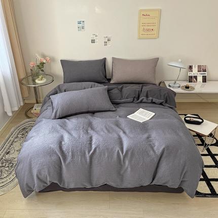 91家纺网 家纺一手货源 找家纺 (总) 雅居纺 2023新款全棉华夫格四件套