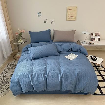 91家纺网 家纺一手货源 找家纺 (总) 雅居纺 2023新款全棉华夫格四件套