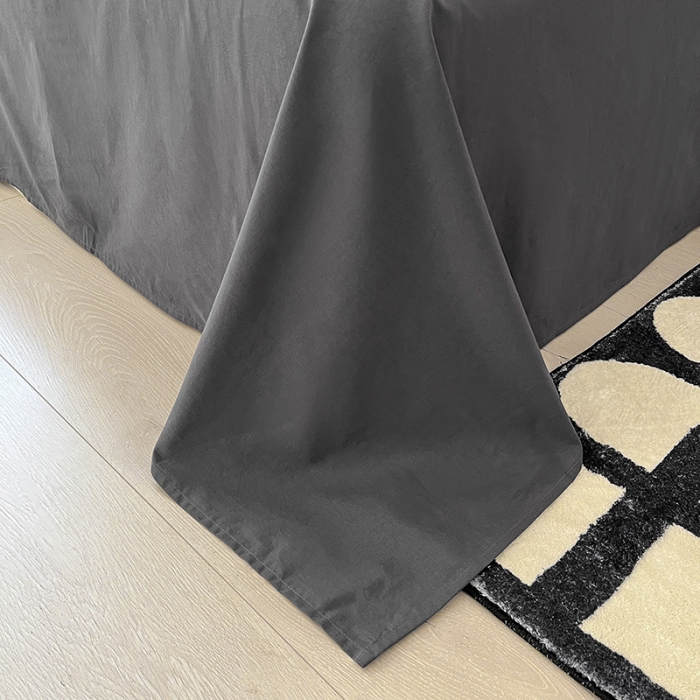 91家纺网 家纺一手货源 找家纺 雅居纺 2023新款全棉华夫格四件套 华夫格深灰