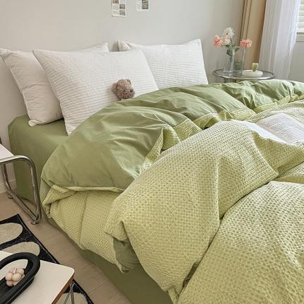 91家纺网 家纺一手货源 找家纺 (总) 雅居纺 2023新款全棉华夫格单品被套