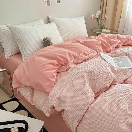 91家纺网 家纺一手货源 找家纺 (总) 雅居纺 2023新款全棉华夫格单品被套