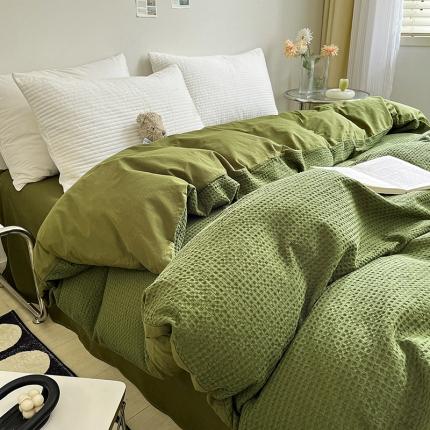 91家纺网 家纺一手货源 找家纺 (总) 雅居纺 2023新款全棉华夫格单品被套