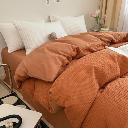 (总) 雅居纺 2023新款全棉华夫格单品被套