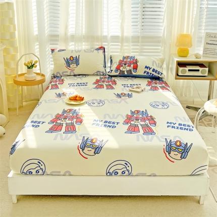 91家纺网 家纺一手货源 找家纺 （总）名兮 2023新款全棉印花床笠