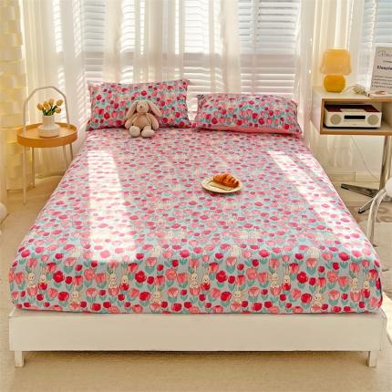 91家纺网 家纺一手货源 找家纺 （总）名兮 2023新款全棉印花床笠