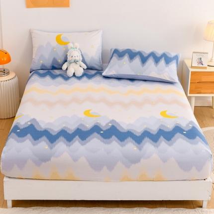 91家纺网 家纺一手货源 找家纺 （总）名兮 2023新款全棉印花床笠