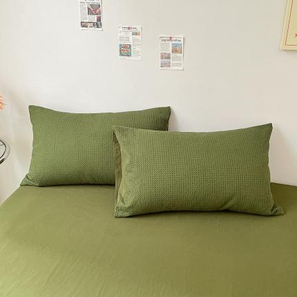 91家纺网 家纺一手货源 找家纺 (总) 雅居纺 2023新款全棉华夫格单品枕套