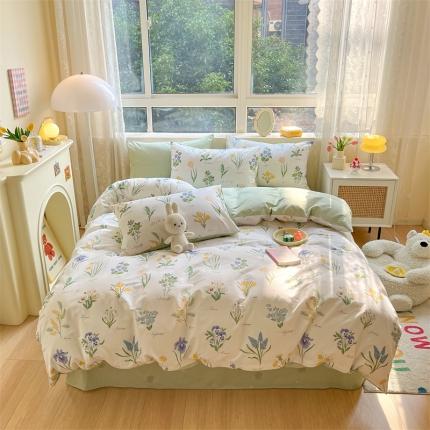 91家纺网 家纺一手货源 找家纺 曼之夏 （上新）2023春夏新款全棉印花四件套 （新）长卿