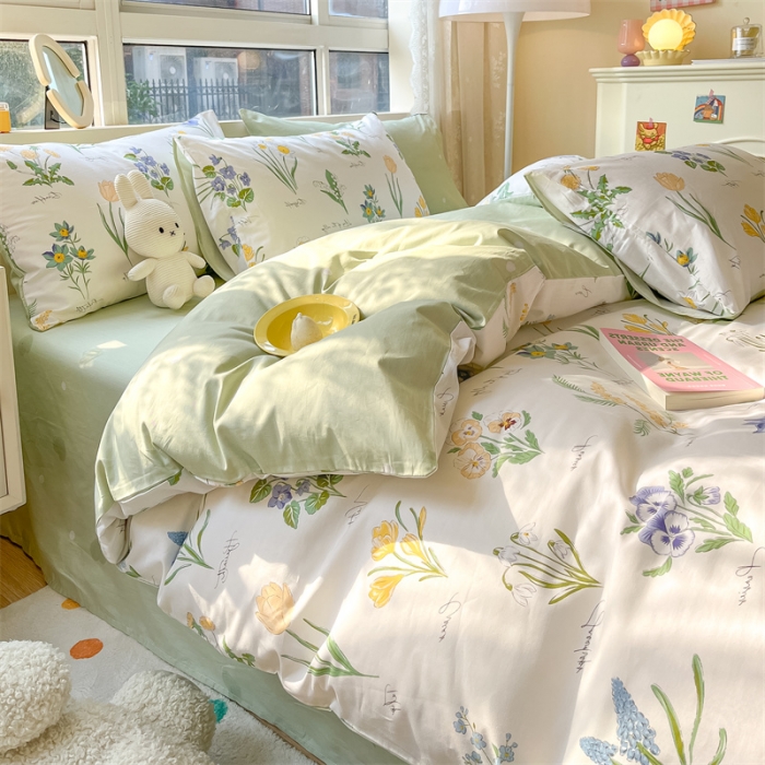 91家纺网 家纺一手货源 找家纺 曼之夏 （上新）2023春夏新款全棉印花四件套 （新）长卿