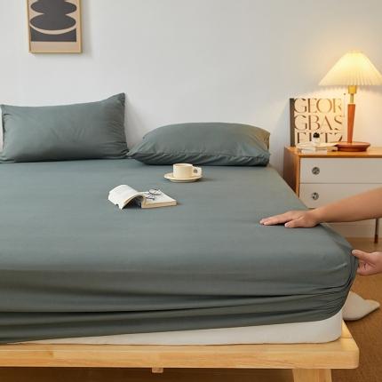 91家纺网 家纺一手货源 找家纺 (总) 思诺羽 2024新款亲肤纯色无印风床笠(所有尺寸均可定制)