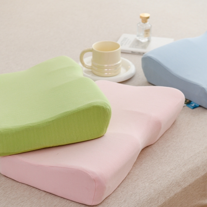 91家纺网 家纺一手货源 找家纺 （总）伟邦枕芯 2023新款蝶形中凹乳胶枕30×50㎝