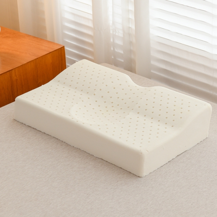 91家纺网 家纺一手货源 找家纺 （总）伟邦枕芯 2023新款蝶形中凹乳胶枕30×50㎝