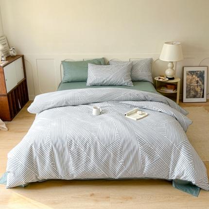 91家纺网 家纺一手货源 找家纺 （总）希文 2023新款全棉13372印花四件套 晚风告白系列