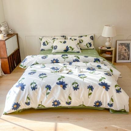 91家纺网 家纺一手货源 找家纺 （总）希文 2023新款全棉13372印花四件套 晚风告白系列