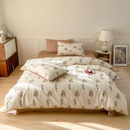 91家纺网 家纺一手货源 找家纺 （总）希文 2023新款全棉13372印花四件套 晚风告白系列