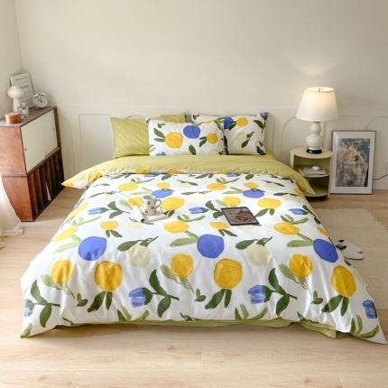 希文 2023新款全棉13372印花四件套 晚风告白系列 畅想