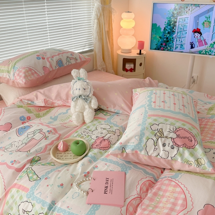 91家纺网 家纺一手货源 找家纺 （总）昔可 2023新款全棉二次元卡通系列四件套