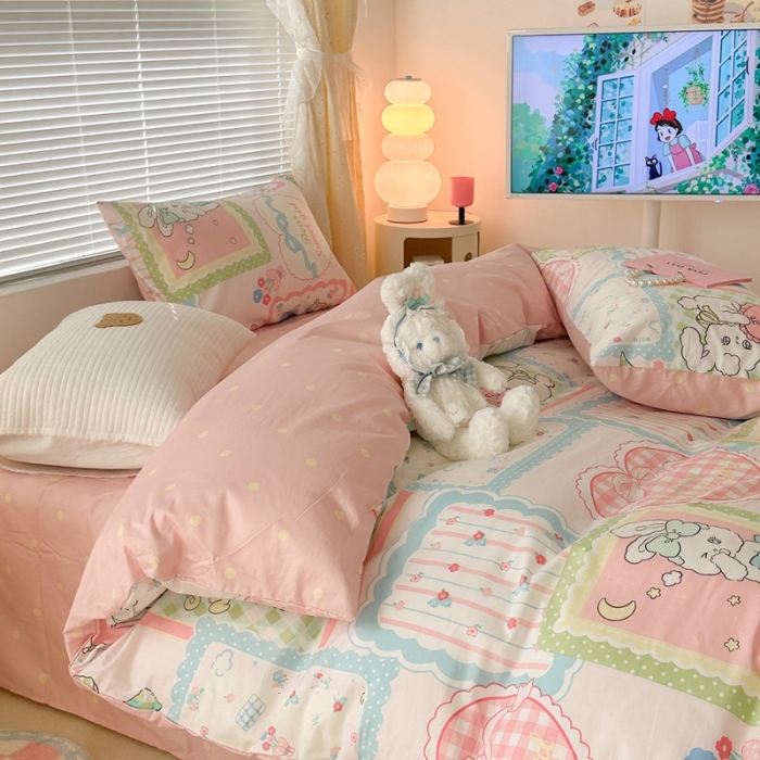 91家纺网 家纺一手货源 找家纺 （总）昔可 2023新款全棉二次元卡通系列四件套