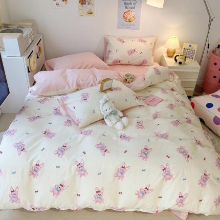 91家纺网 家纺一手货源 找家纺 （总）昔可 2023新款小清新全棉四件套